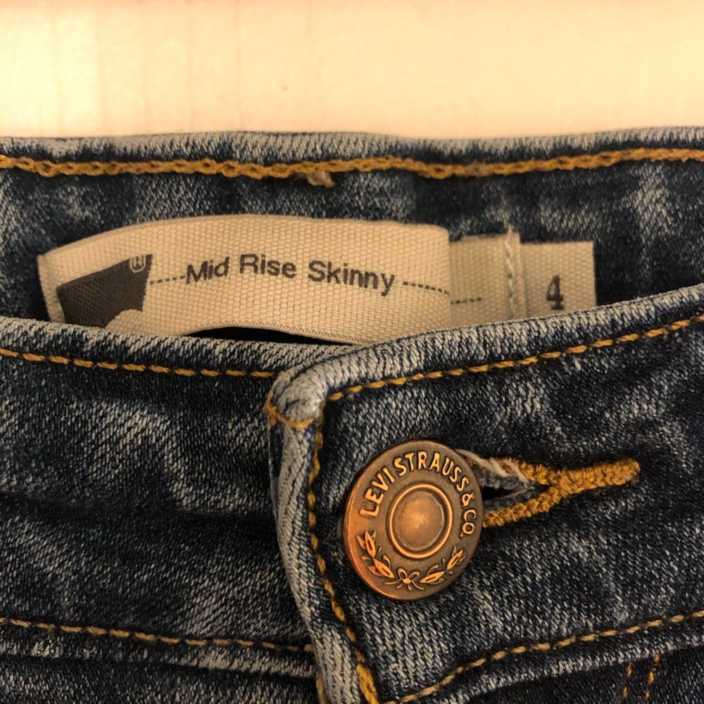 Levi’s mid rise skinny Levi Strauss denim jeans
